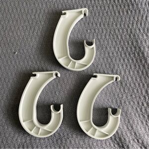 ClosetMaid Rod Bar Support Hanger Bracket Hooks (3)